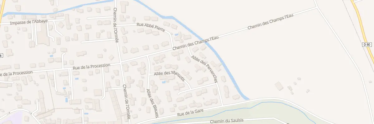 Plan du 7 All des Pervenches à Gurgy