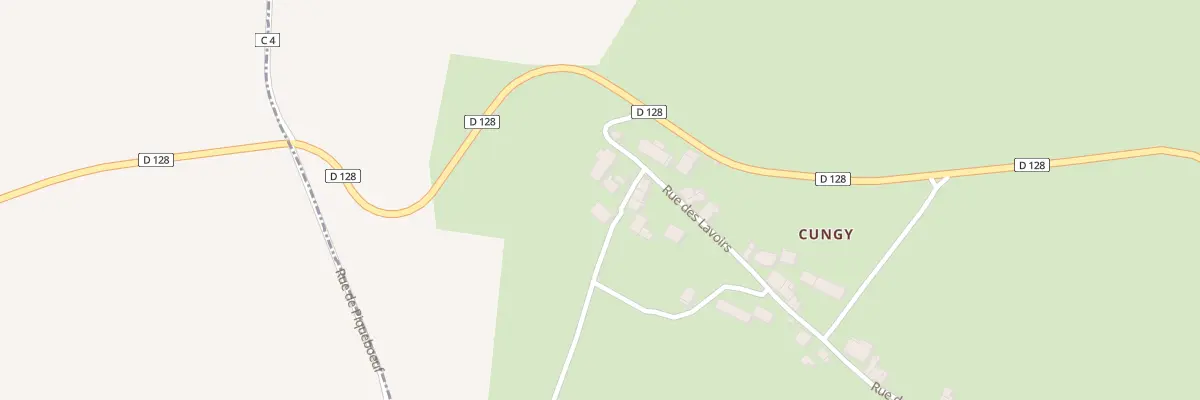 Plan du 21 Cungy à Challement