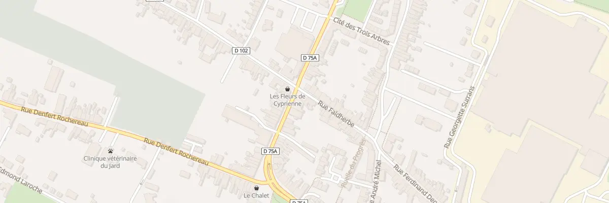 Plan du 296 Rue Victor Hugo à Vieux-Condé