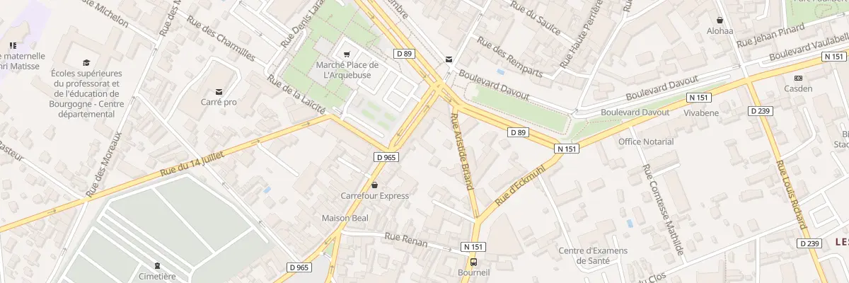 Plan du 3 Rue du 24 Août à Auxerre