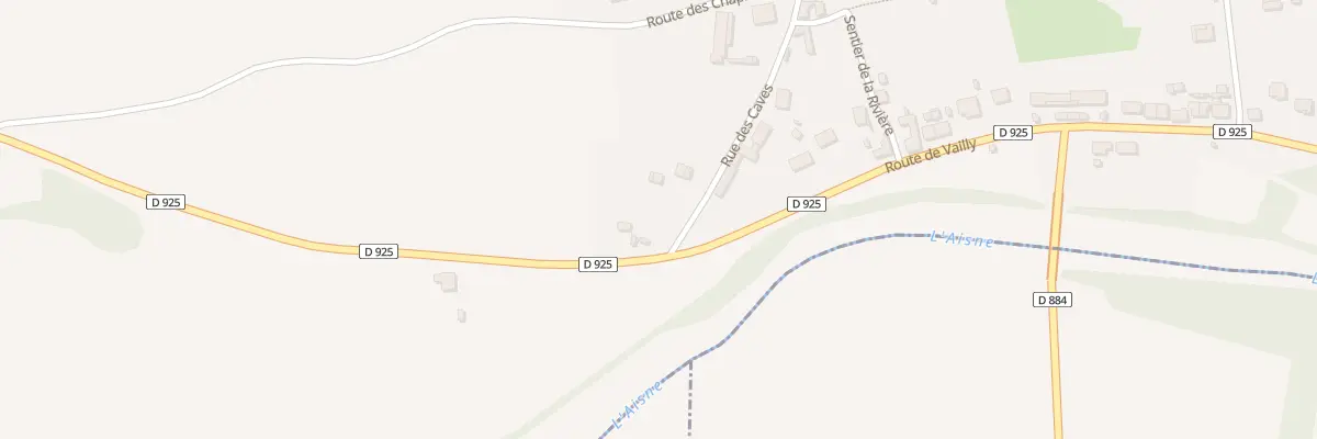 Plan du 62 Rte de Vailly à Chavonne