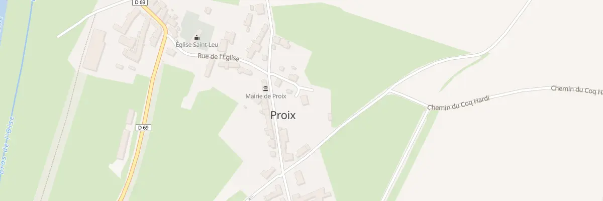Plan du 2 Rue du Calvaire à Proix