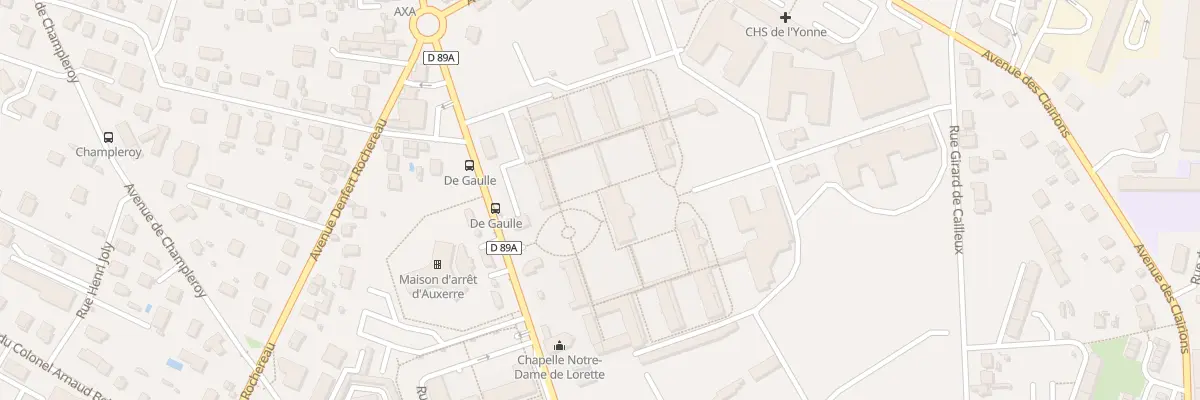 Plan du 4 Av Charles de Gaulle à Auxerre