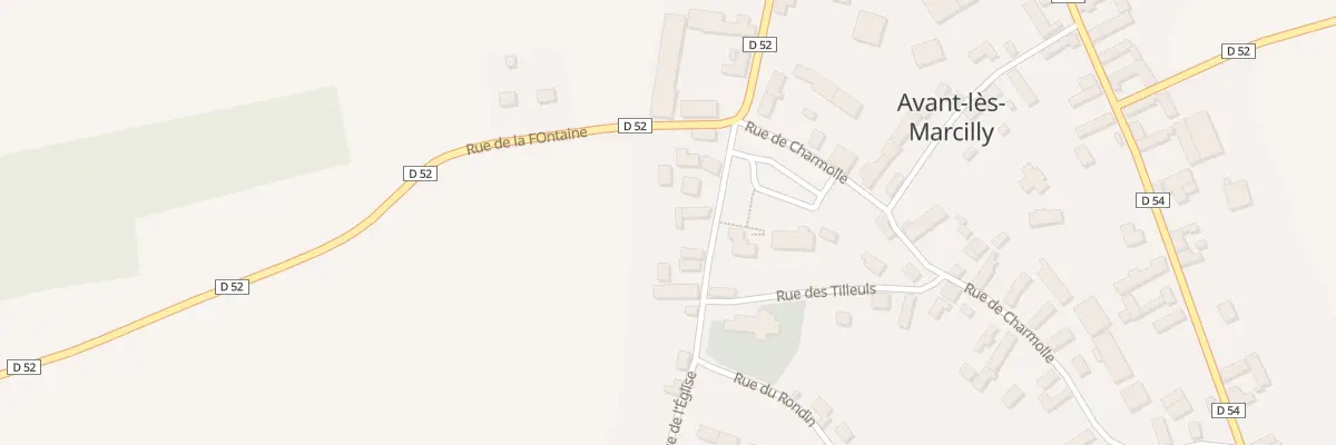 Plan du 8 Rue de l’Eglise à Avant-lès-Marcilly