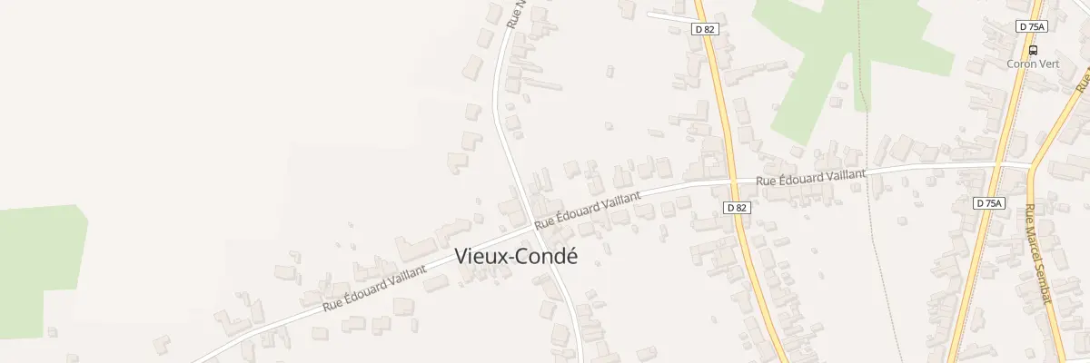 Plan du 374 Rue Edouard Vaillant à Vieux-Condé