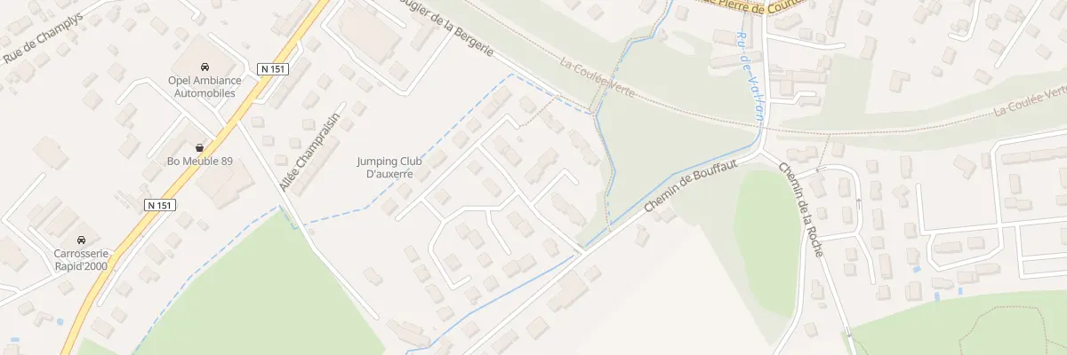 Plan du 1 All de la Fontaine St Amatre à Auxerre