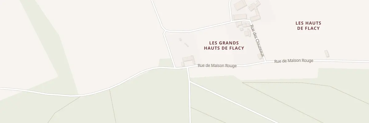 Plan du 16 Rue de Maison Rouge à Flacy