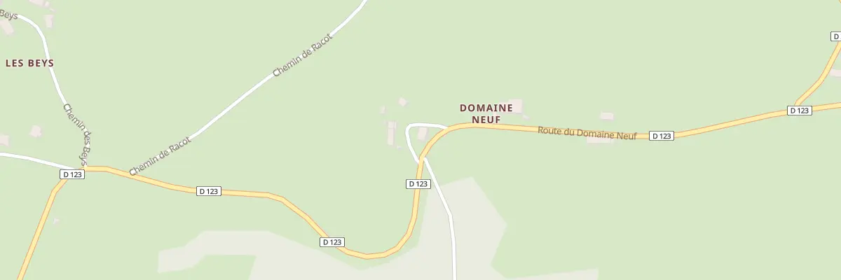 Plan du 1 Che du Domaine Neuf à Saint-Christophe-en-Bourbonnais