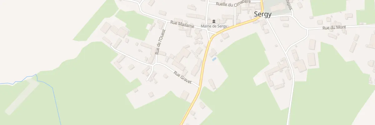 Plan du 1 Rue de la Croix Calvette à Sergy