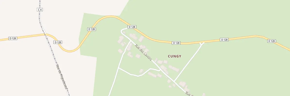 Plan du 17 Cungy à Challement