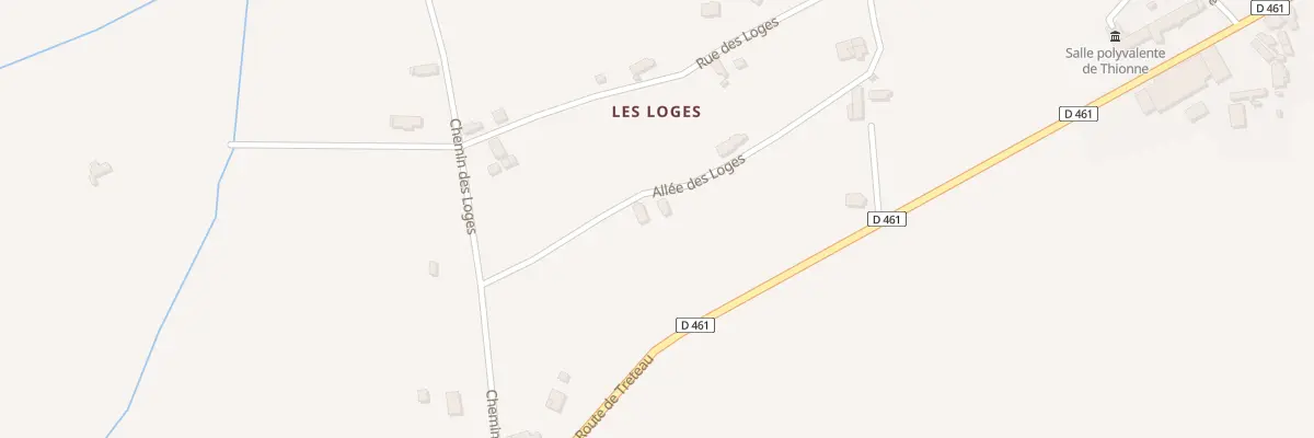 Plan du 5189 Les Loges à Thionne