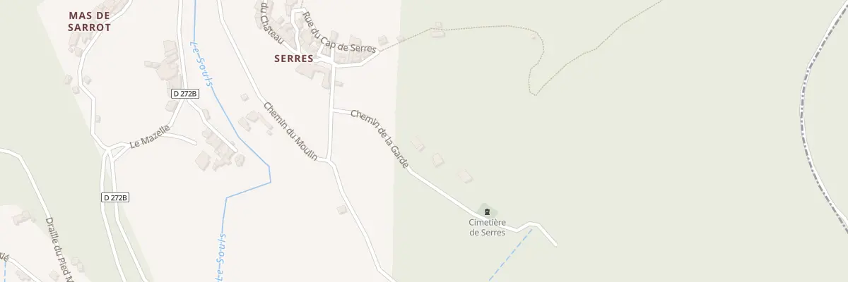 Plan du 5403 La Garde et Les Anglades à Bréau-Mars