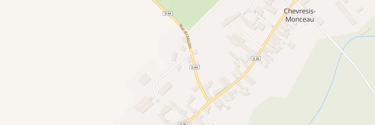 Plan du 5 Rue du Moulin à Chevresis-Monceau