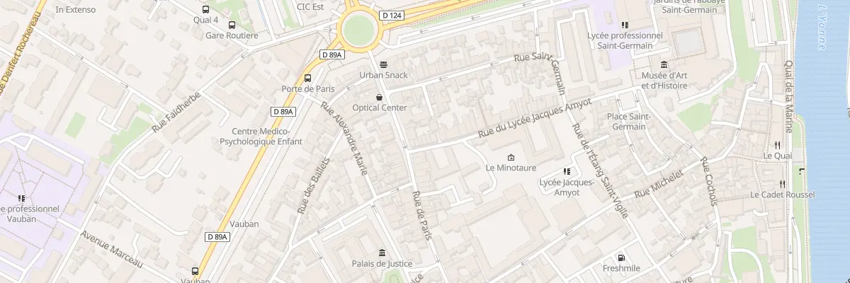Plan du 5 Rue du Lycée Jacques Amyot à Auxerre