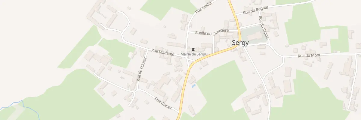 Plan du 7 Rue de la Croix Calvette à Sergy