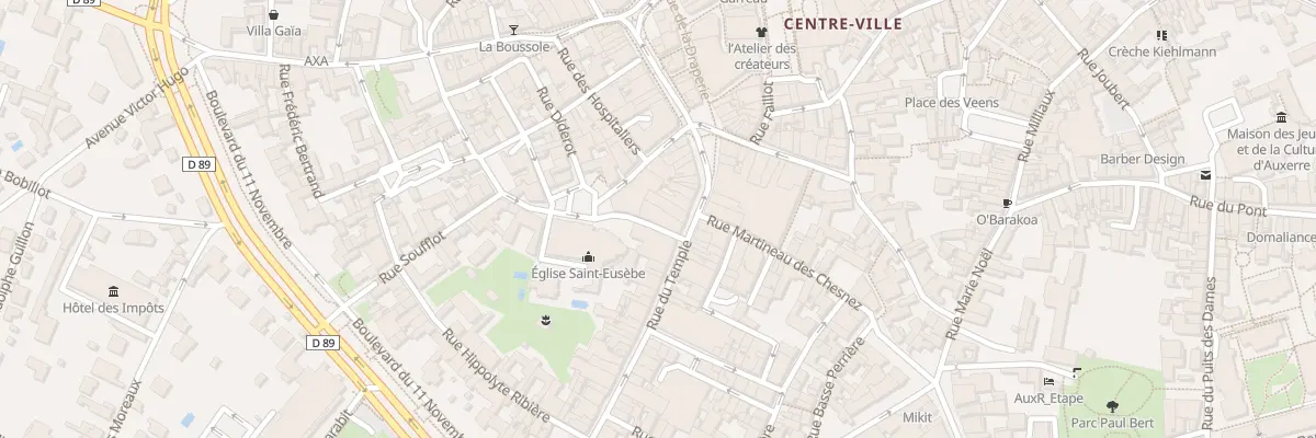 Plan du 2 Rue Saint-Eusèbe à Auxerre