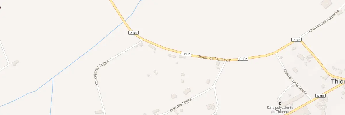 Plan du 5051 Les Loges à Thionne