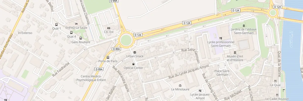 Plan du 13 Rue St Germain à Auxerre