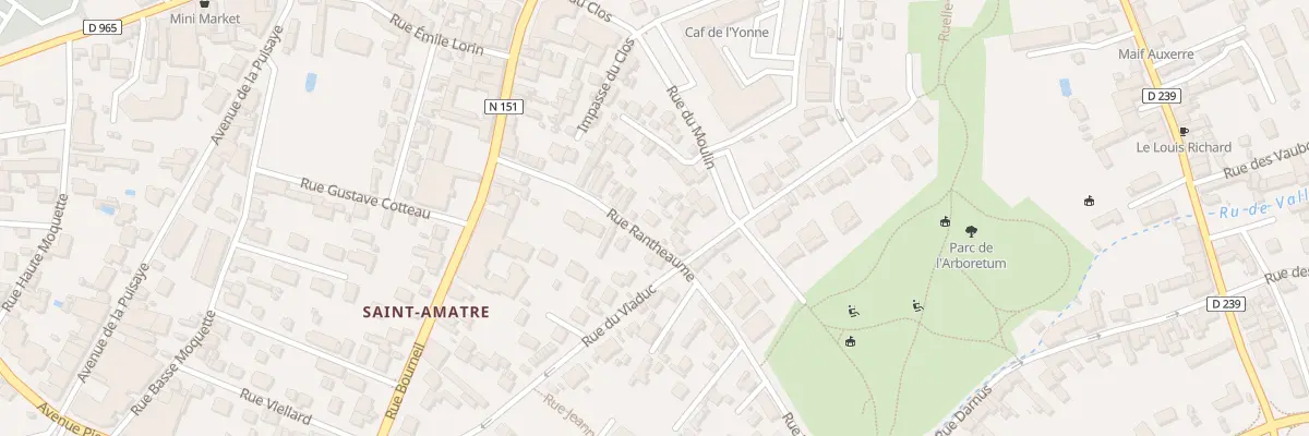 Plan du 13T Rue Rantheaume à Auxerre