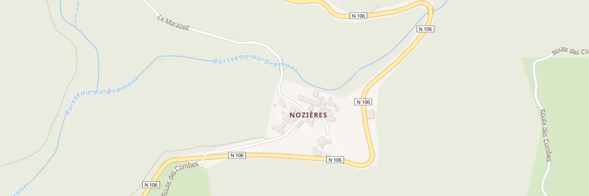 Plan du 6379 Nozieres à Ispagnac