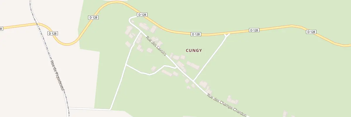 Plan du 16 Cungy à Challement