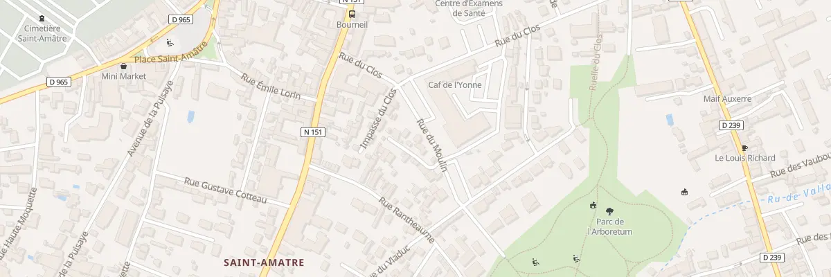 Plan du 6 Rue du Moulin à Auxerre