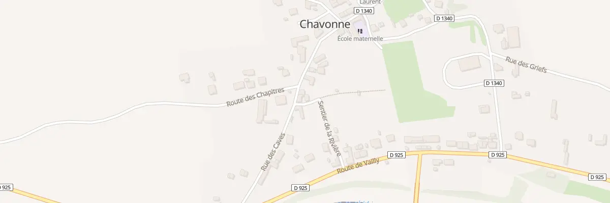 Plan du 1 Rue des Caves à Chavonne