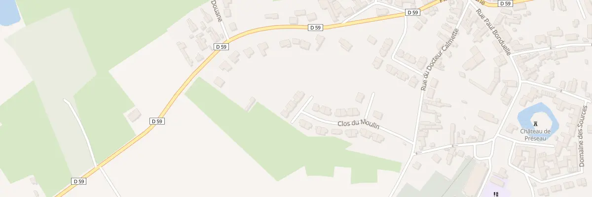 Plan du 16 Clos du Moulin à Préseau