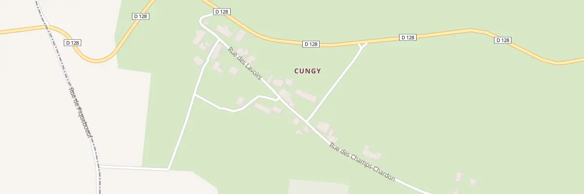 Plan du 14 Cungy à Challement