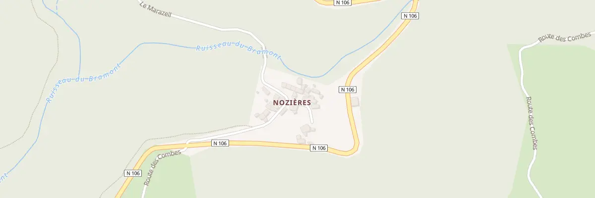 Plan du 6452 Nozieres à Ispagnac