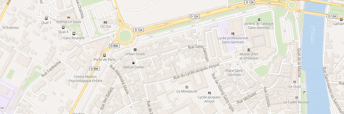 Plan du 20B Rue St Germain à Auxerre