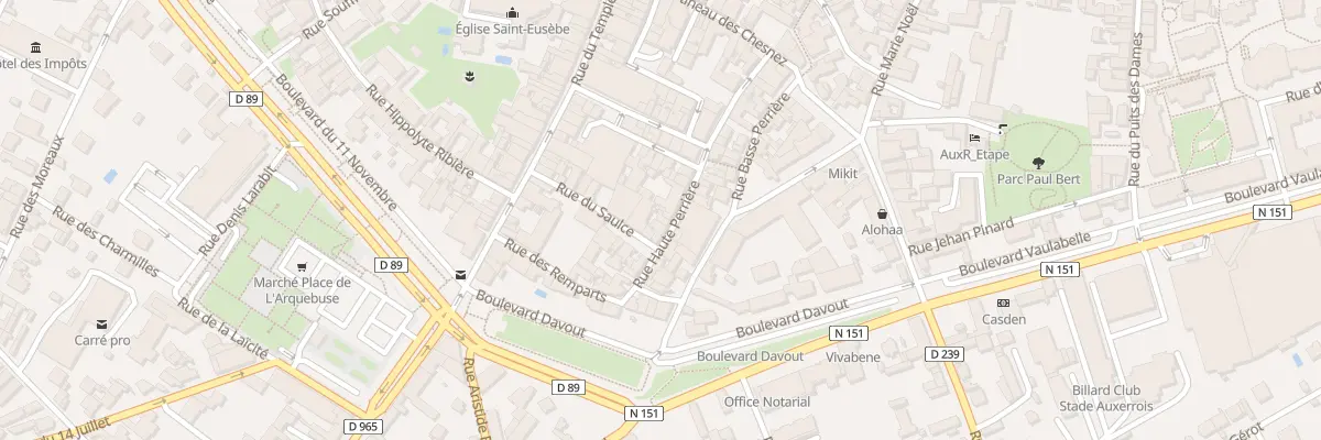 Plan du 18 Rue Haute Perrière à Auxerre