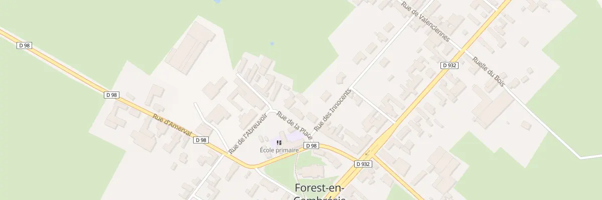 Plan du 12T Rue de la Place à Forest-en-Cambrésis