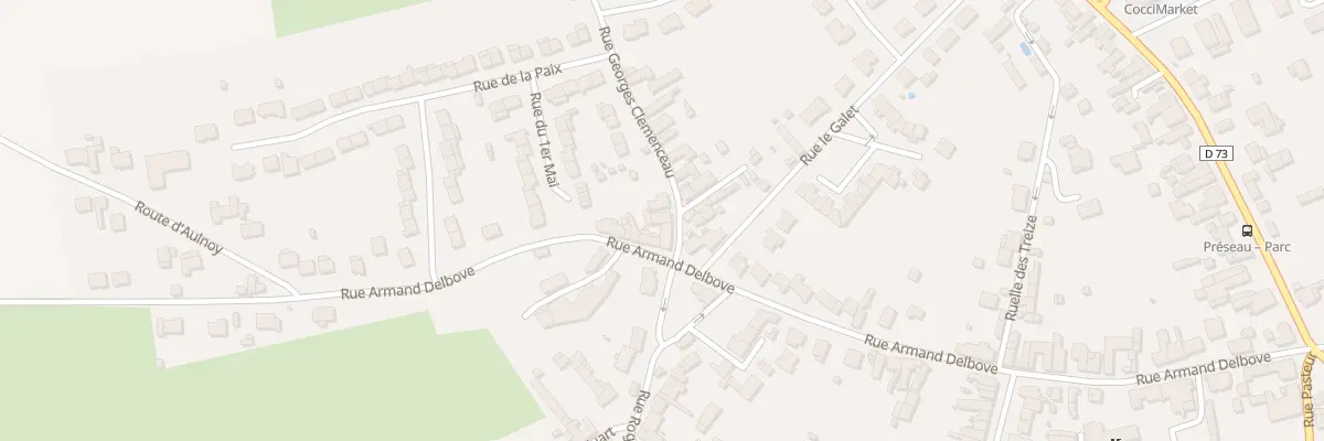 Plan du 2B Rue Georges Clemenceau à Préseau