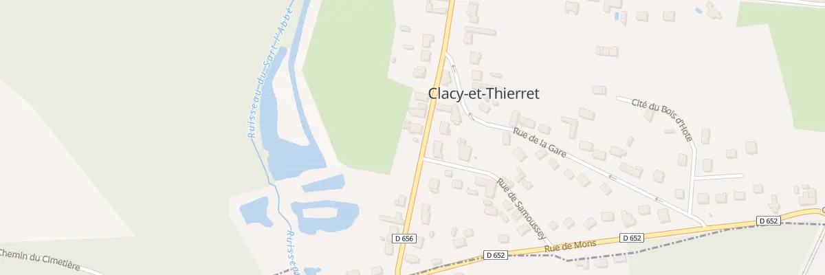 Plan du 26 Rue Pasteur à Clacy-et-Thierret