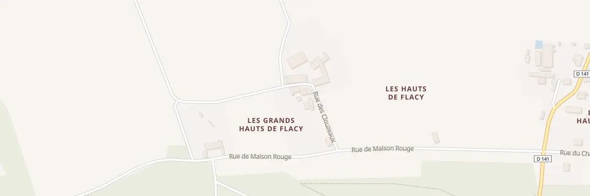 Plan du 3 Rue des Clouzeaux à Flacy