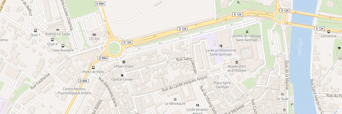 Plan du 25 Rue St Germain à Auxerre