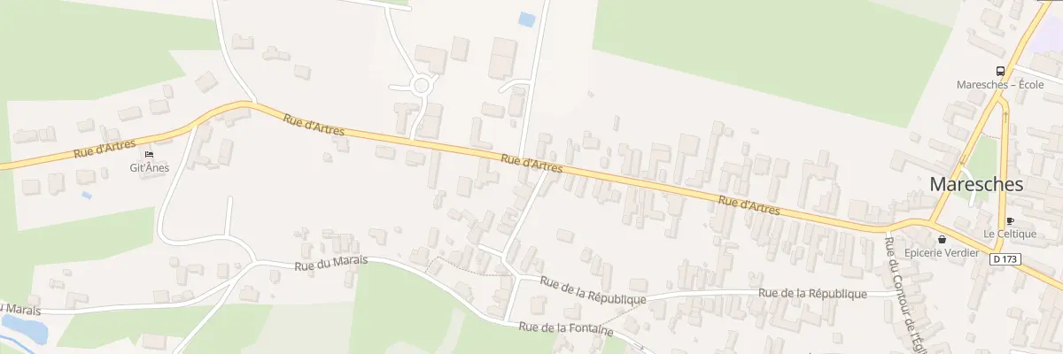 Plan du 36 Rue d’Artres à Maresches