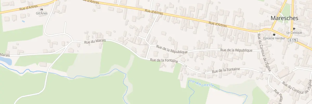 Plan du 13 Rue de la Fontaine à Maresches