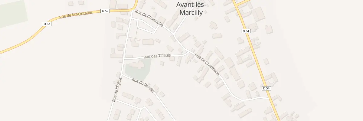 Plan du 3 Rue des Tilleuls à Avant-lès-Marcilly