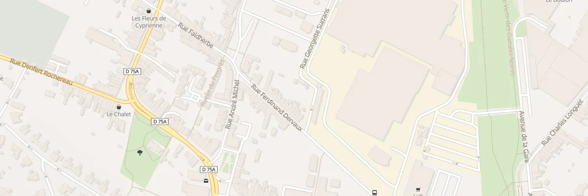 Plan du 232 Rue Ferdinand Dervaux à Vieux-Condé