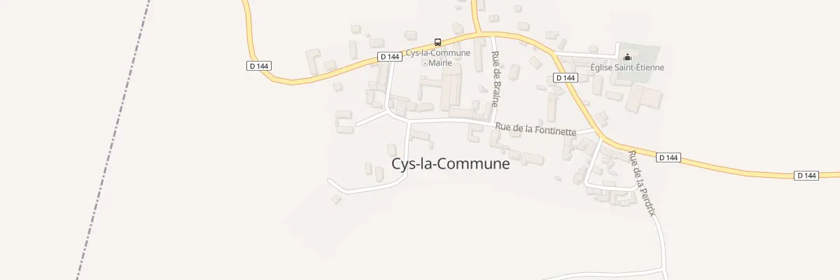 Plan du 1 Rue de Vaucelles à Cys-la-Commune