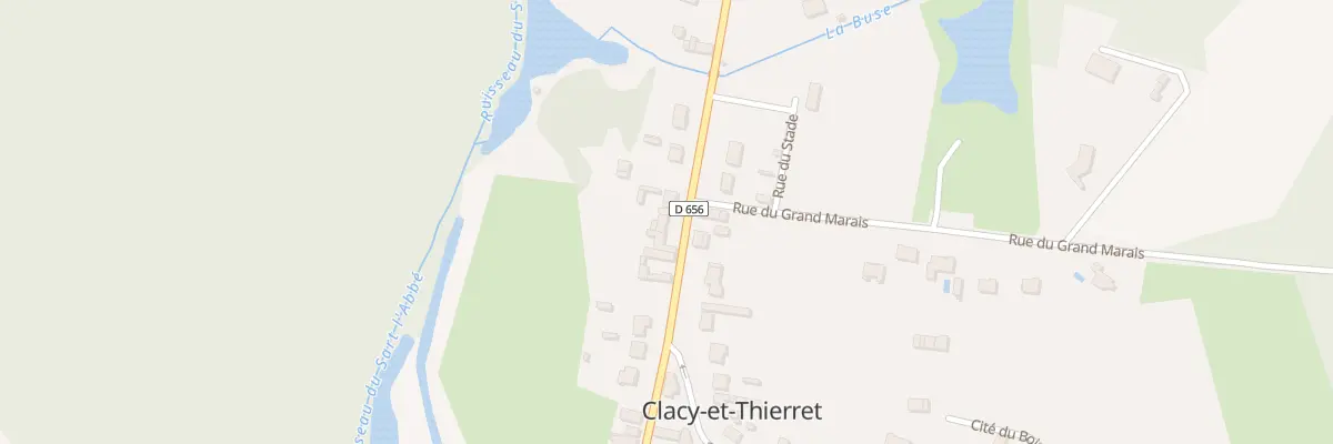 Plan du 10 Rue Pasteur à Clacy-et-Thierret