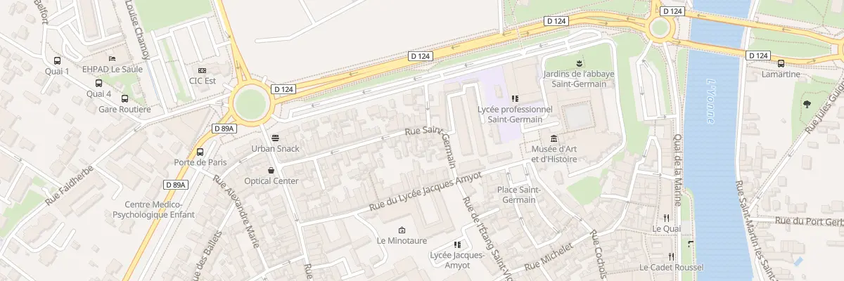 Plan du 34 Rue St Germain à Auxerre