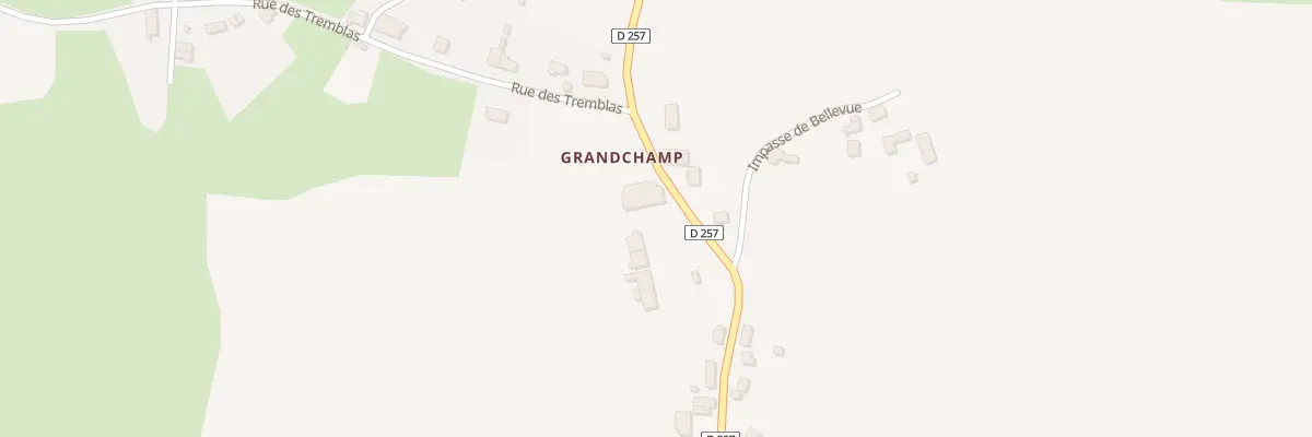 Plan du 177 Grandchamp à Rouy