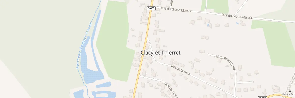 Plan du 9 Rue Pasteur à Clacy-et-Thierret