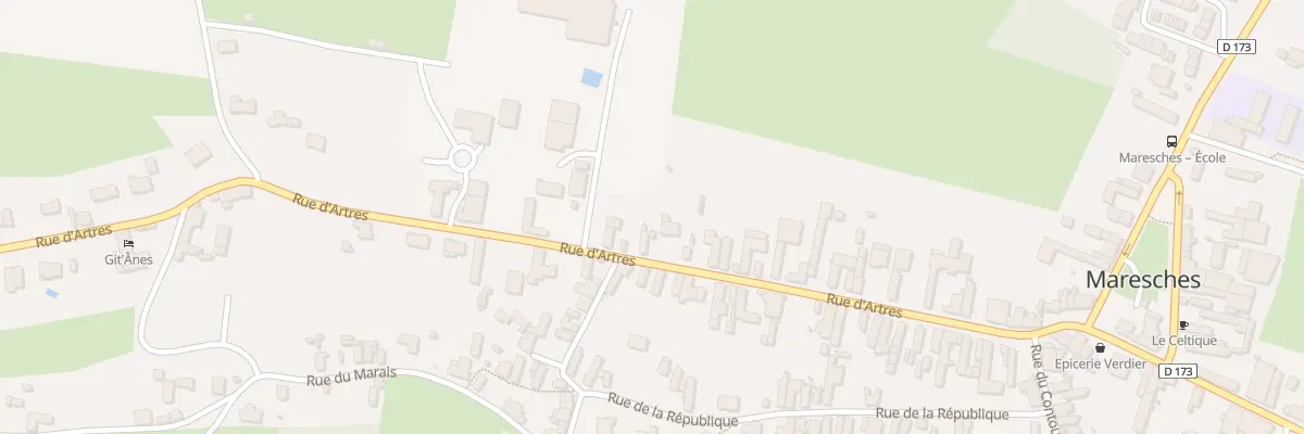 Plan du 33 Rue d’Artres à Maresches