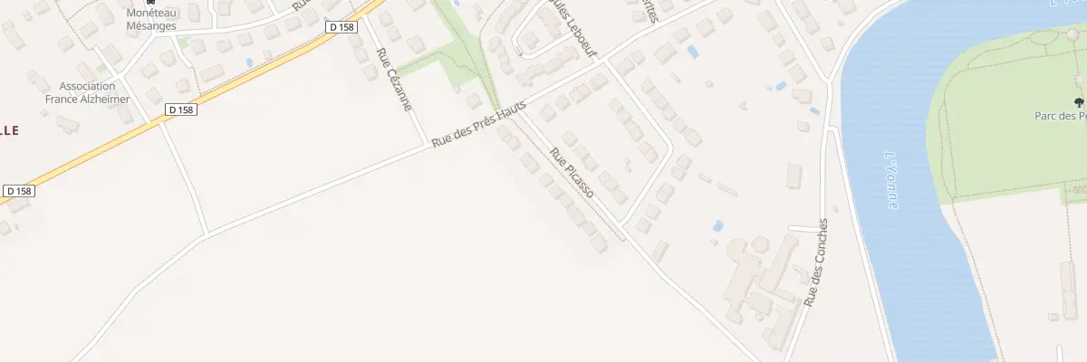 Plan du 10 Rue Picasso à Monéteau
