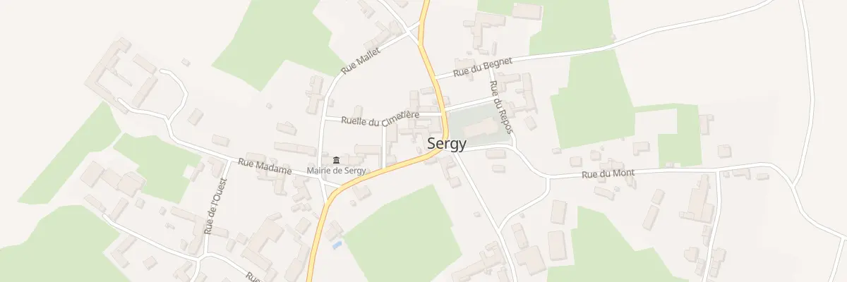 Plan du 7 Rue de l’Eglise à Sergy