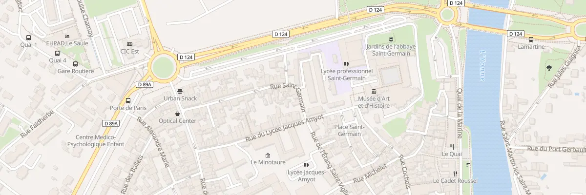 Plan du 44 Rue St Germain à Auxerre